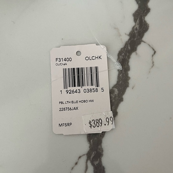 Coach Elle Hobo Shoulder Crossbody Handbag Hobo Pebbled Leather Off White - Picture 15 of 16